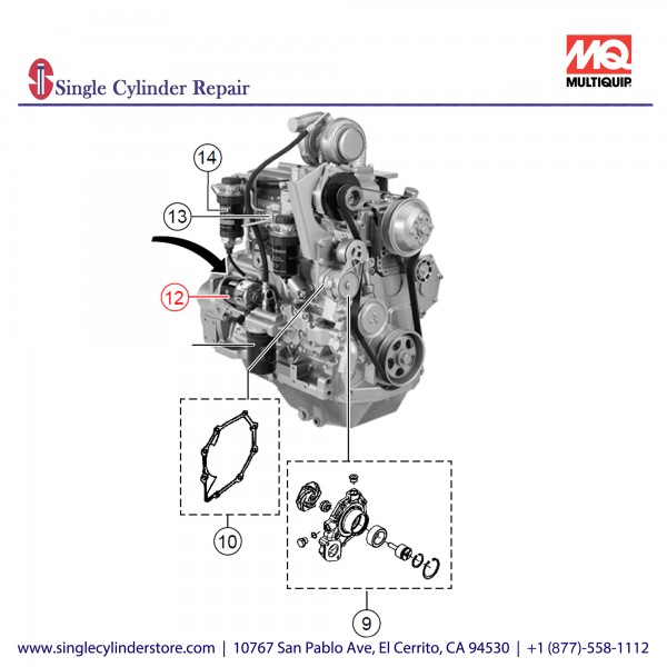 Multiquip RE540302 STARTER MOTOR