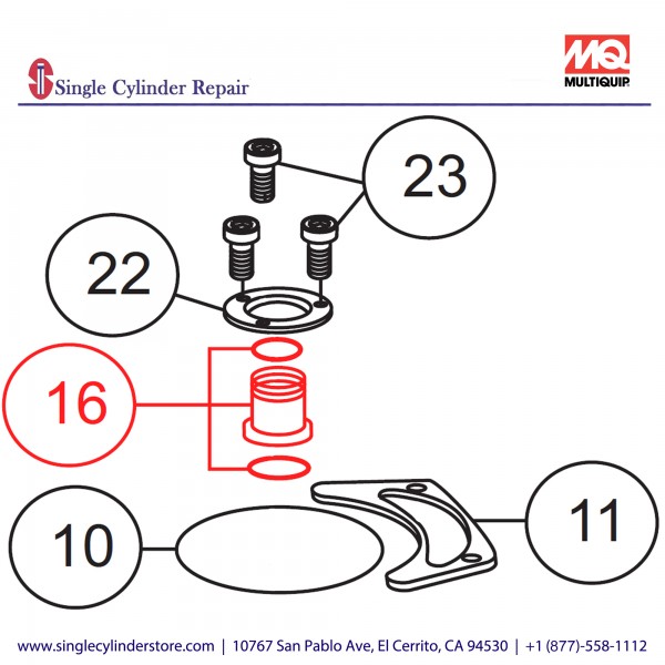 Multiquip ST6125D025 Seal Mechanical 