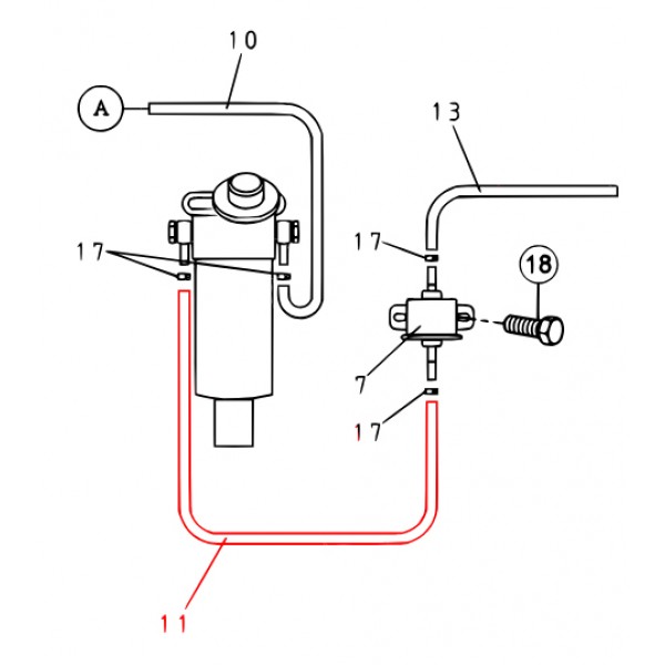 Multiquip Y0191200450 Suction Hose Denyo