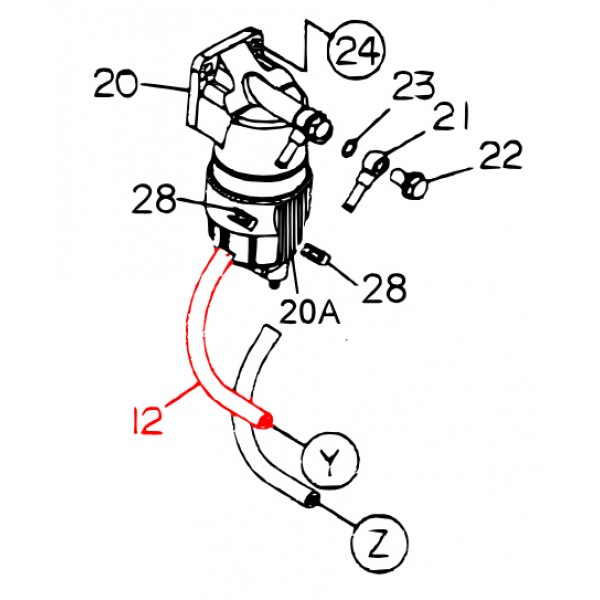 Multiquip Y0191300790 Suction Hose