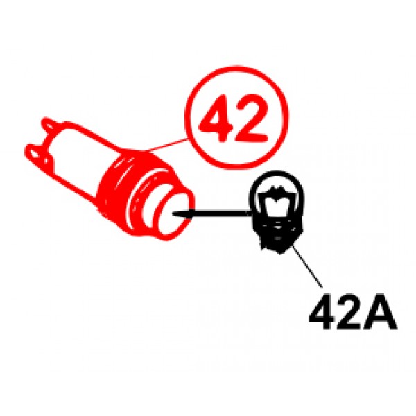 Multiquip Y0601814453 Preheat Lamp (JP)