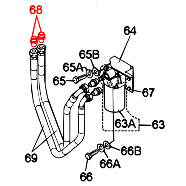 Multiquip Y0602022534 Straight Adapter Denyo