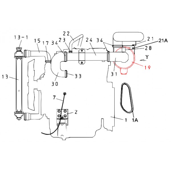 Multiquip Y0602046590 Air Cleaner Denyo