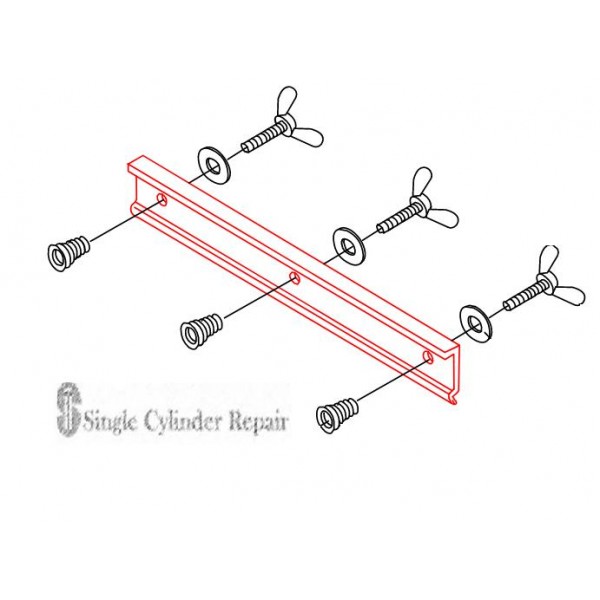 Multiquip BF2605LW Clamping Strip Alu (350MM) DS-Series