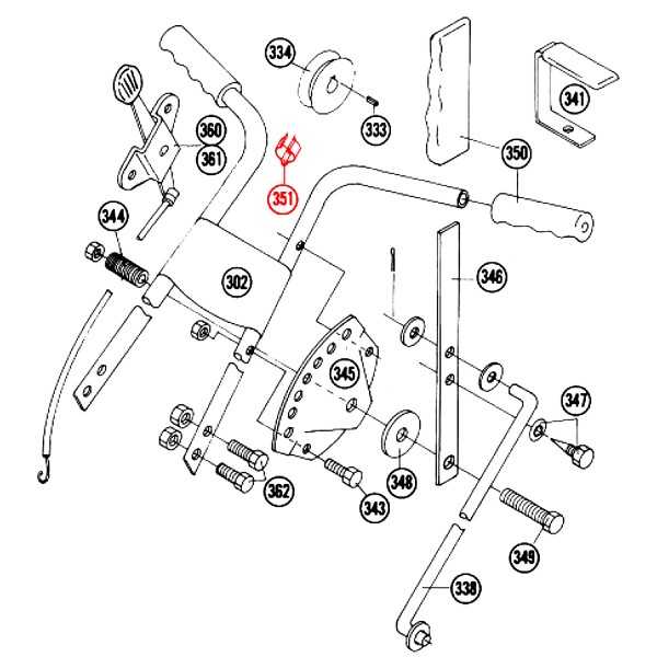 Power Trim Edger 351 Cable Clip