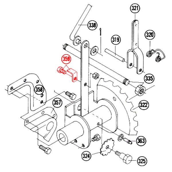 Power Trim Edger 359 Belt Keeper