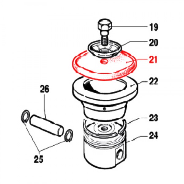 Rice Hydro D8-1800-0002 Buna Diaphragm (in Kit D8-5026-0326)