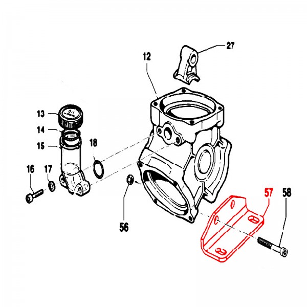 Rice Hydro D8-2400-0108 Pump Mounting Bracket