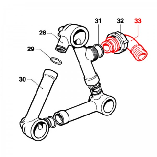 Rice Hydro D8-2801-0063 Suction Elbow Tail