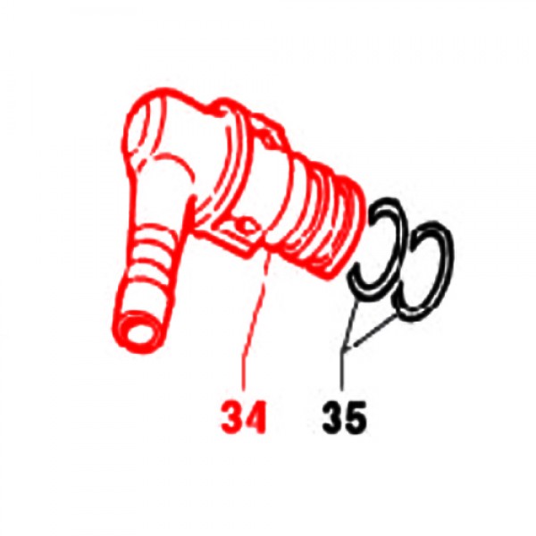 Rice Hydro D8-2803-0052 Discharge Adapter