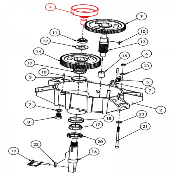 Rice Hydro DRUM-ASSY-TM11 Drum With Gear And Bearing