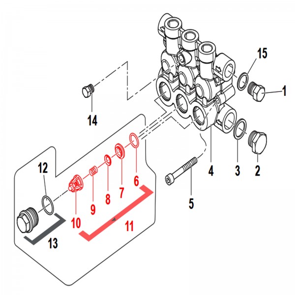 Rice Hydro EWD-1220-0194 Suction Valve Assy Kit