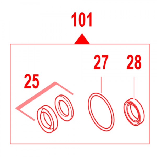 Rice Hydro EWD-5019-0708 Water Seal Kit