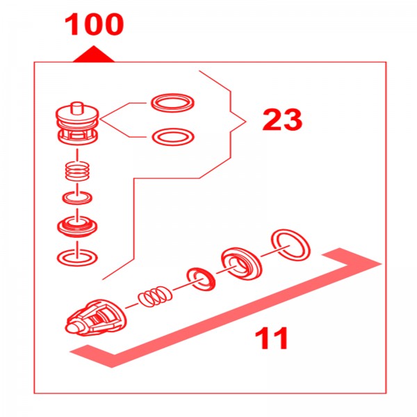 Rice Hydro EWD-5025-0075 Complete Valve Kit