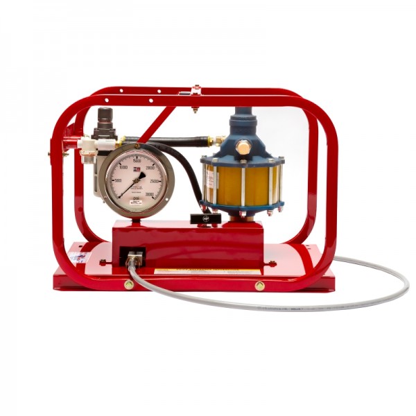 Rice Hydro HP-30 Hydrostatic Plunger Test Pump-3000 to 30,000 PSI, Plunger Pump, Pneumatic