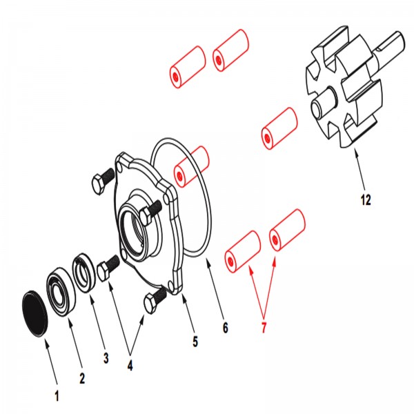 Rice Hydro HYPRO-1002-0004 Polypropylene Roller