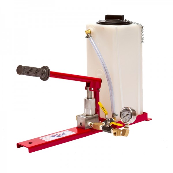 Rice Hydro MTP-1-3GT Manual Hand Operated Hydrostatic Test Pump 1000 PSI, with Reservoir Tank