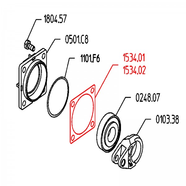 Rice Hydro UD04-1534.01 SHIM .003 & UD04-1534.02 SHIM .010