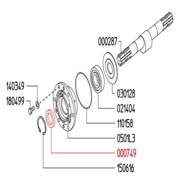 Rice Hydro UD02-0007.49 Oil Seal