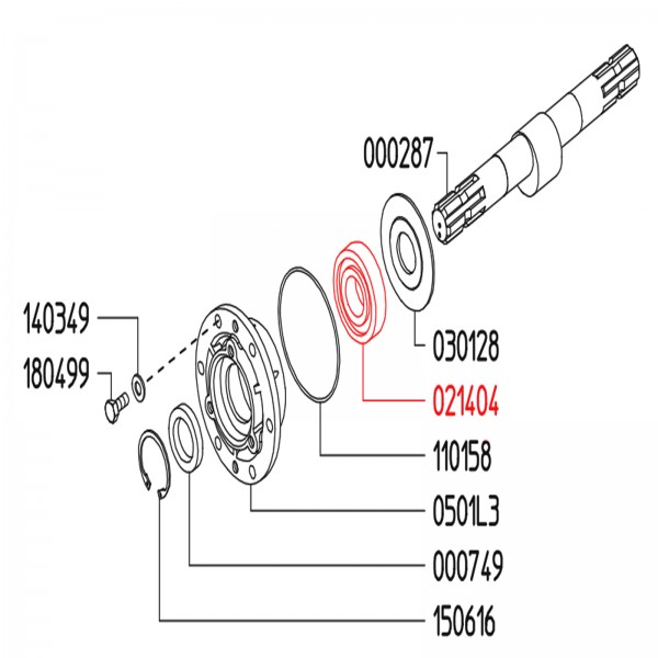 Rice Hydro UD02-0214.04 Ball Bearing