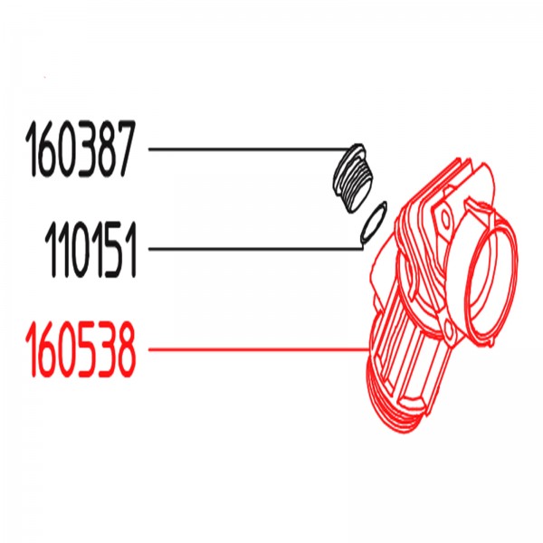 Rice Hydro UD02-1605.38 Inlet-Outlet Manifold