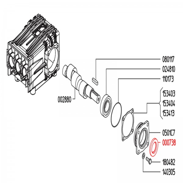 Rice Hydro UD04-0007.38 Oil Seal