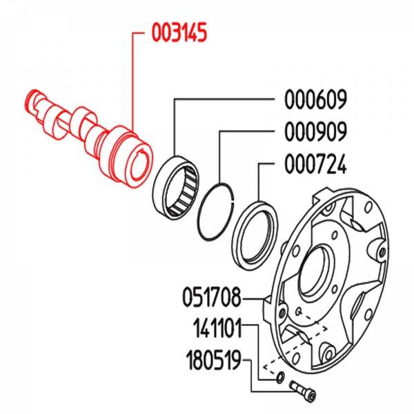 Rice Hydro UD04-0031.45 Crankshaft