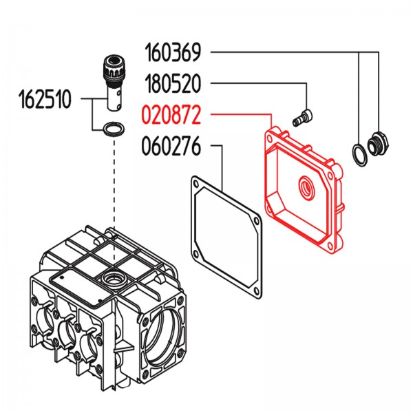 Rice Hydro UD04-0208.72 Crankcase Cover