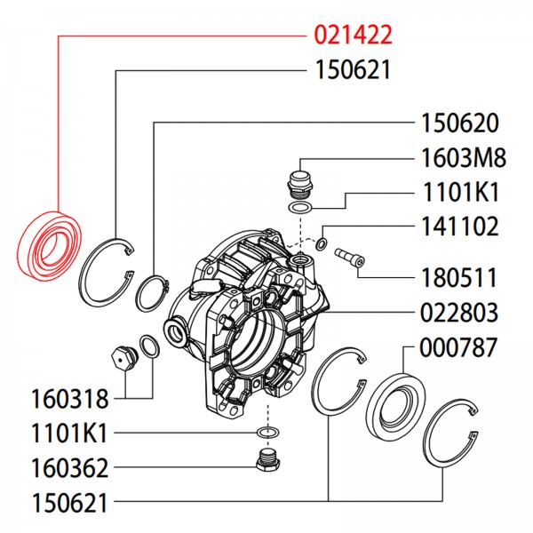 Rice Hydro UD04-0214.22 Ball Bearing