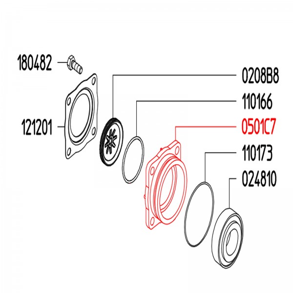 Rice Hydro UD04-0501.C7 Bearing Hollow Flange