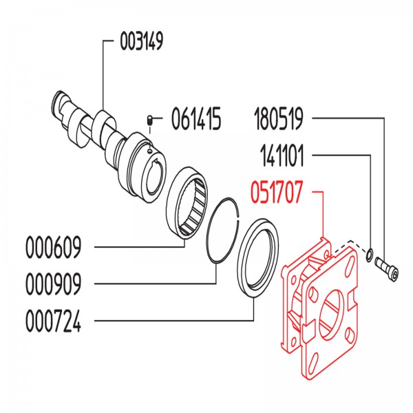 Rice Hydro UD04-0517.07 Flange P Series Gas