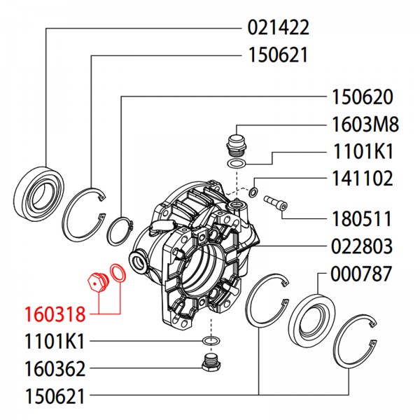 Rice Hydro UD04-1603.18 Oil Plug + Gasket