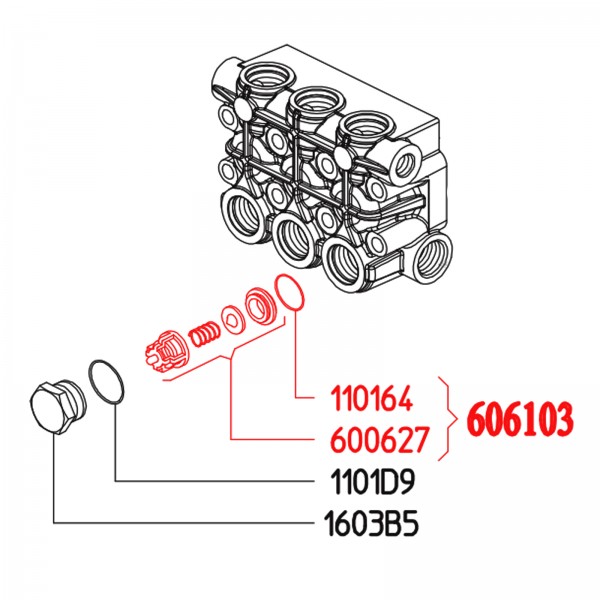 Rice Hydro UD04-6061.03 Valve Kit