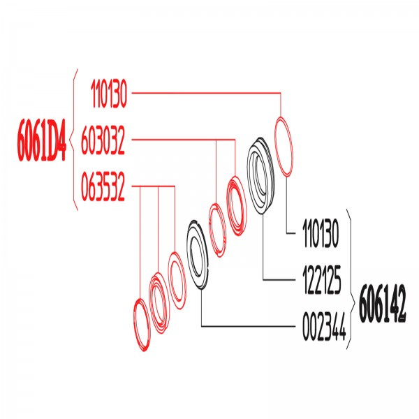 Rice Hydro UD04-6061.D4 Water Seal Kit