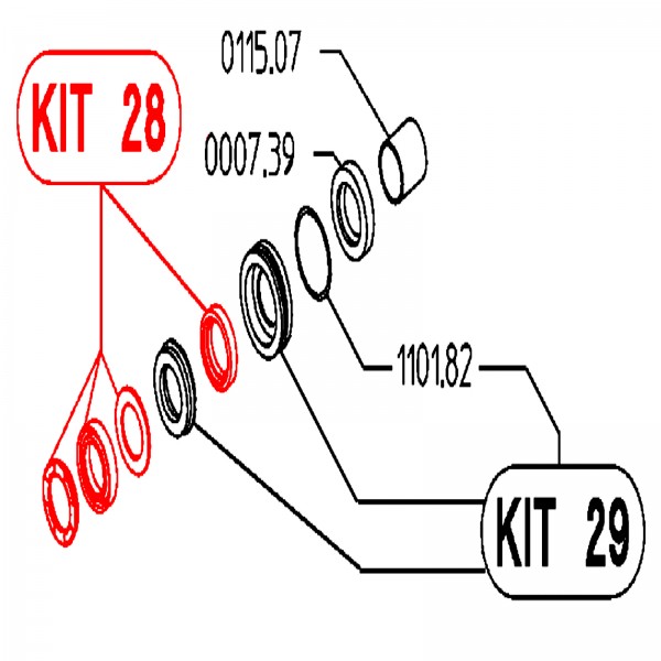 Rice Hydro UD04-KIT-UD28 Seal Kit