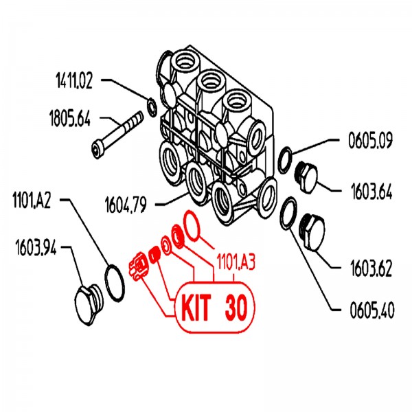 Rice Hydro UD04-KIT-UD30 Valve Kit