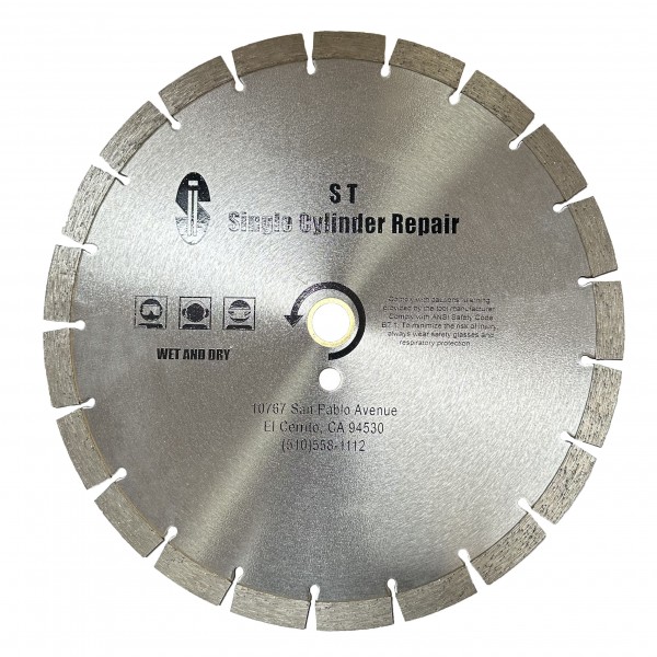Buy Single Cylinder Repair SCRGP12 Diamond Blade (12") for Concrete Saw Use on Stihl TS410, Husqvarna K760