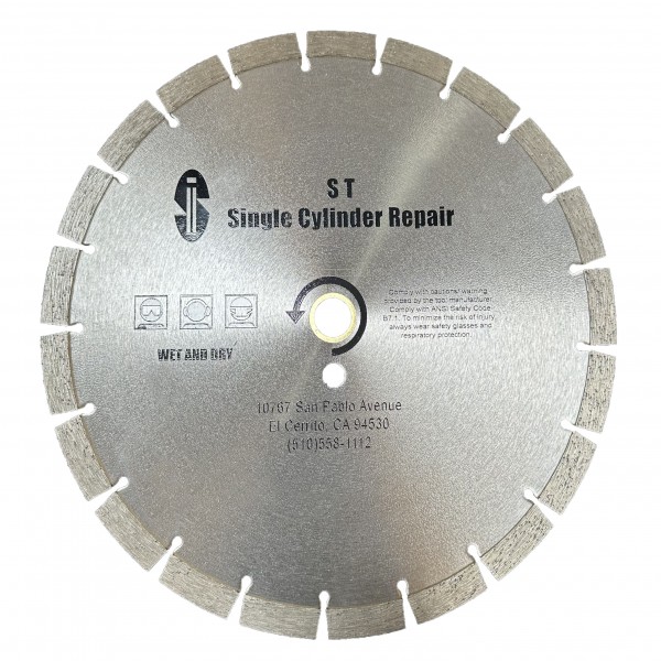 Buy Single Cylinder Repair SCRGP14 Diamond Blade (14") for Concrete Saw Use on Stihl TS420, Husqvarna K760