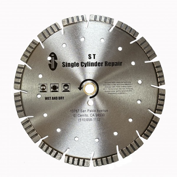 Buy Single Cylinder Repair SCRLSTS12 Diamond Blade (12") for Concrete Saw Use on Stihl TS420, Husqvarna K760