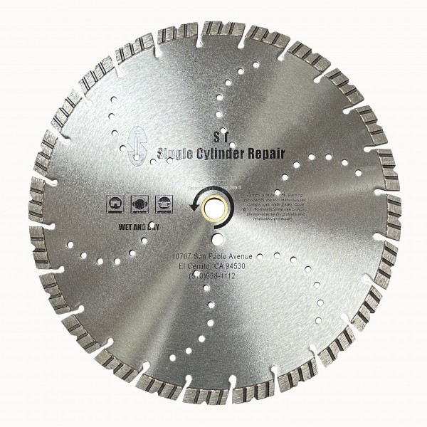 Buy Single Cylinder Repair SCRNTS14F Diamond Blade (14") for Concrete Saw Use on Stihl TS420, Husqvarna K760