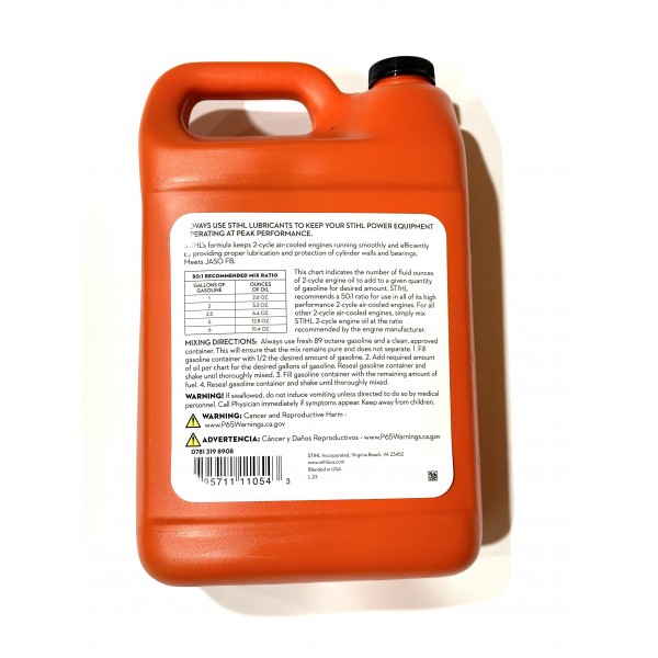 Oil Mix High Performance 2-Cycle Engine Oil-1 Gallon Jug, Replacement for Stihl OEM (128 ounces)