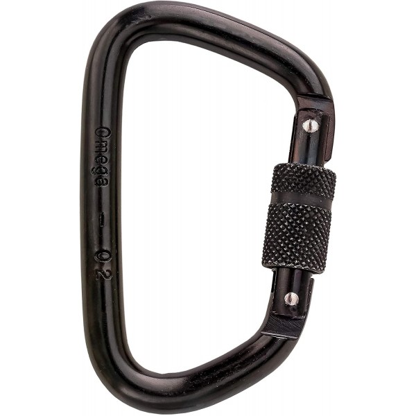 Sherrill Tree 10793 Omega Pacific Screw Locking D Steel Carabiner