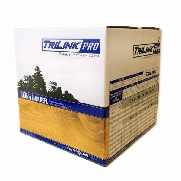  Trilink 143BR100NSTP Bulk 3/8 LP Semi-Chisel .043 100FT NS