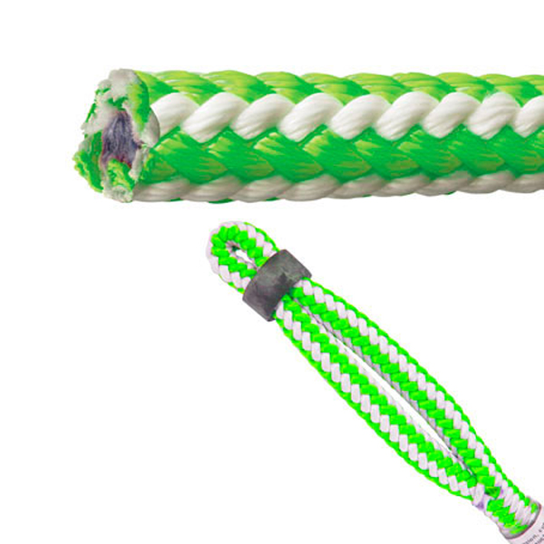 Sherrill Tree UV-600-NS Teufelberger UltraVee Green-White Safety Blue Rope, 1/2"" x 600' 