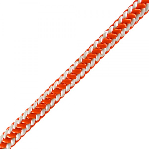 Pelican Rope AFL-1605-12FE Rope Flip Line Orange/White 1/2'' X 12'