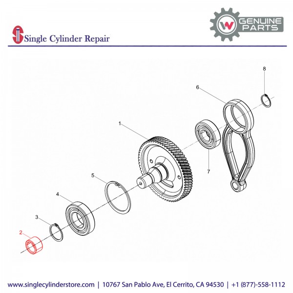 Wacker 5000072061 Needle bearing