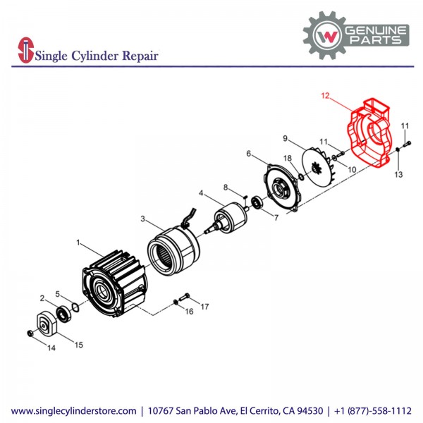 Wacker 5100011022 Fan cover