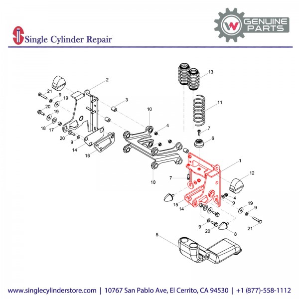 Wacker 5100025517 Side plate left cpl