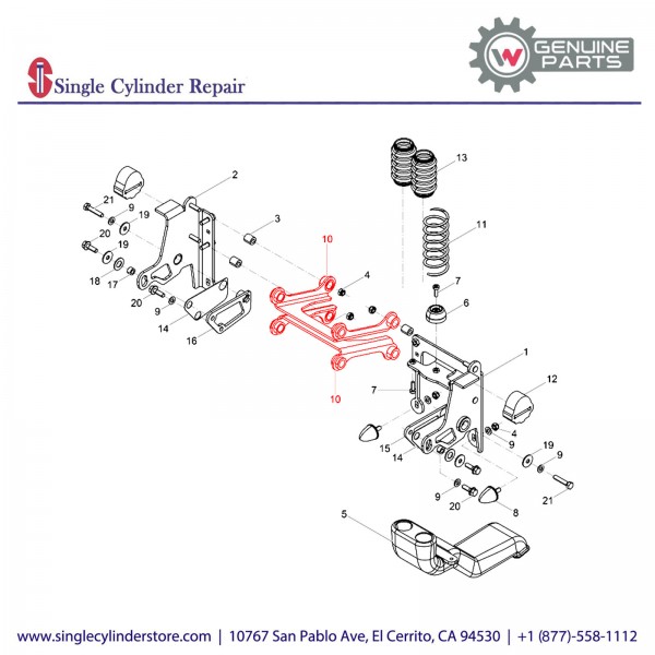 Wacker 5100025527 Oscillating Suspension Unit cp