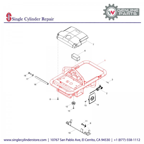 Wacker 5100025552 Free-floating frame